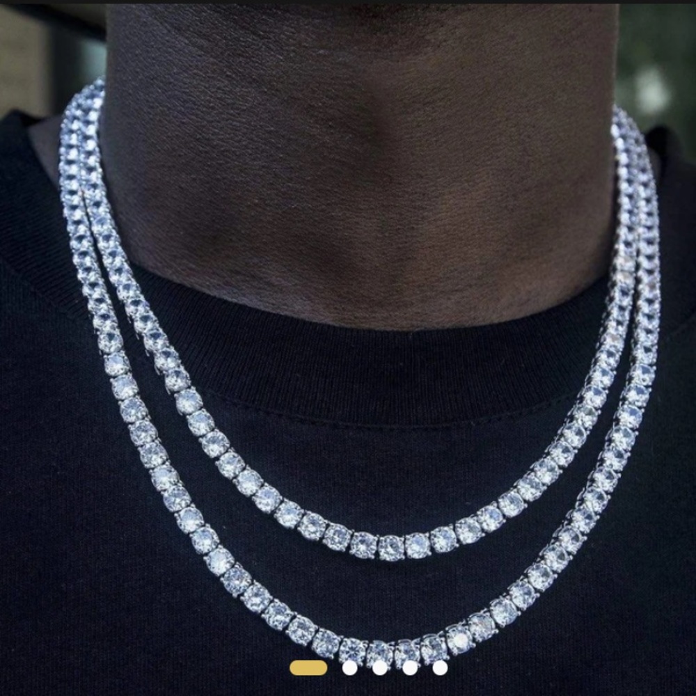 Gld shop 5mm round cut tennis necklace